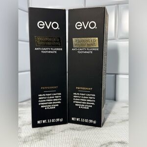 Evo Advanced Whitening Anti-Cavity Fluoride Toothpaste Peppermint 3.5 oz Lot of2